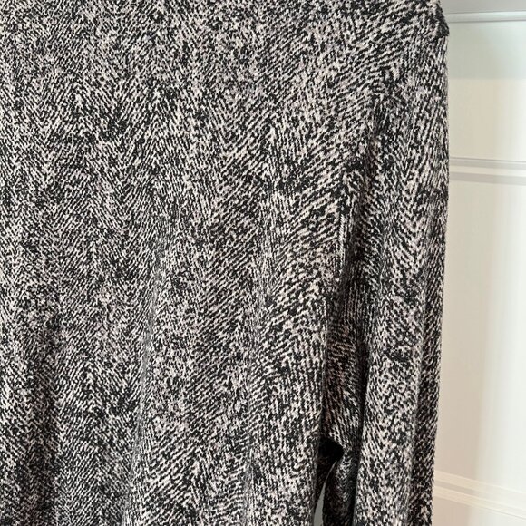 Nic+Zoe Women’s Dark Gray Open Front Jetset Herringbone Jacket, 1X - Picture 7 of 9